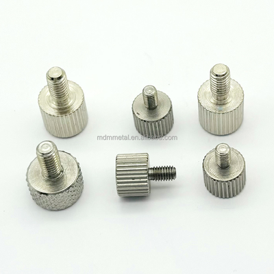 304 Stainless Steel CNC Copper Parts Turning Knurled Thumb Screw For Aerospace