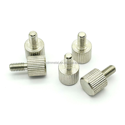 304 Stainless Steel CNC Copper Parts Turning Knurled Thumb Screw For Aerospace
