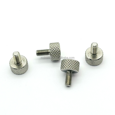 CNC Turning Milling Stainless Steel Anodized Aluminum Flat Head Knurled Thumb Screws