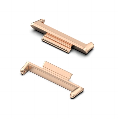 Silver/Gold/Rose Gold Stainless Steel Connector for MIM Powder Metallurgy Watch Strap