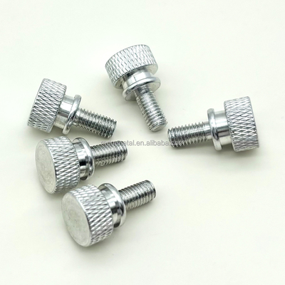 304 Stainless Steel CNC Copper Parts Turning Knurled Thumb Screw For Aerospace